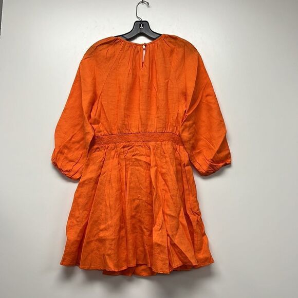 J.Crew Palermo smocked-waist mini dress in linen* - Picture 8 of 9